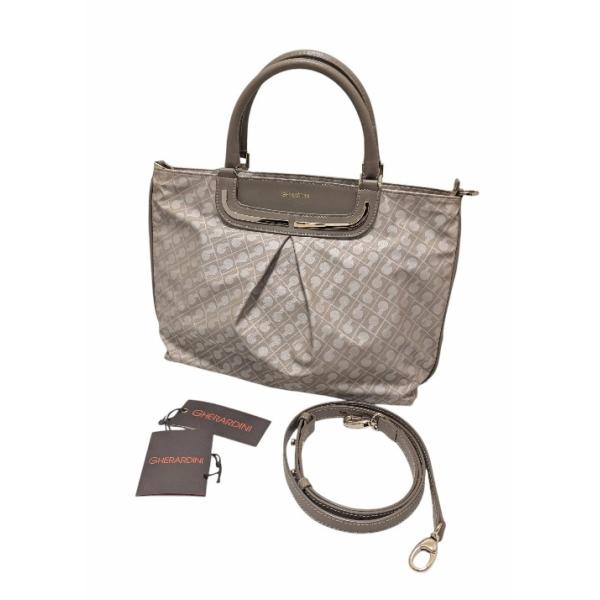 ゲラルディーニ2wayバッグ　シャインベージュ　新品未使用 GHERARDINI（ゲラルディーニ） 2WAY ファスナー付 トートバッグ