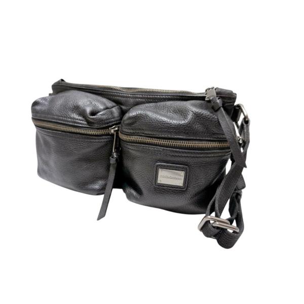 DOLCE&GABBANA ドルチェ＆ガッバーナ レザー ウエストバッグ 黒 DOLCE&GABBANA（ドルチェ & ガッバーナ） ウエストバッグ レザー