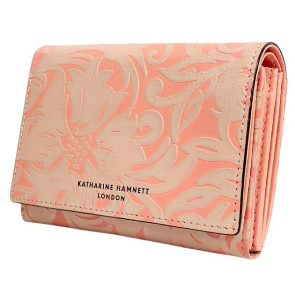 KATHARINE HAMNETT（キャサリンハムネット） 未使用 財布 型押し 花柄