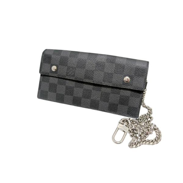 ルイヴィトン　アコルディオン　ダミエ　グラフィック　長財布　ウォレットチェーン LOUIS VUITTON（ルイ・ヴィトン） 長財布 ダミエグラフィット アコル