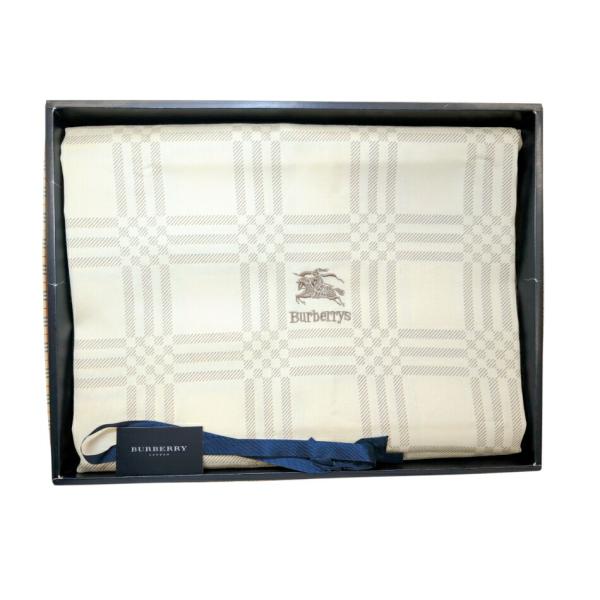 未使用品 BURBERRY バーバリー フラットシーツ ホースロゴ ボーダー BURBERRY（バーバリー） 未使用 バーバリーズ シーツ フラットシーツ