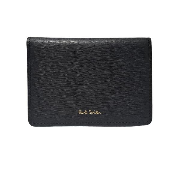 Paul Smith 名刺入れ　オールドレザー2 新品未使用品　ブラック　完売品 特典・正規品・無料ラッピング ポールスミス 名刺入れ メンズ カード