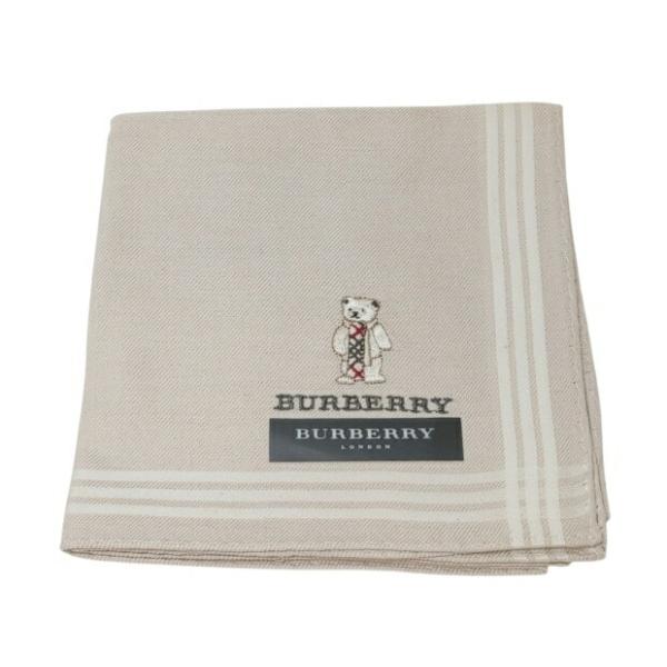 BURBERRY（バーバリー） 未使用 ハンカチ 綿 100％ チェック くま 熊