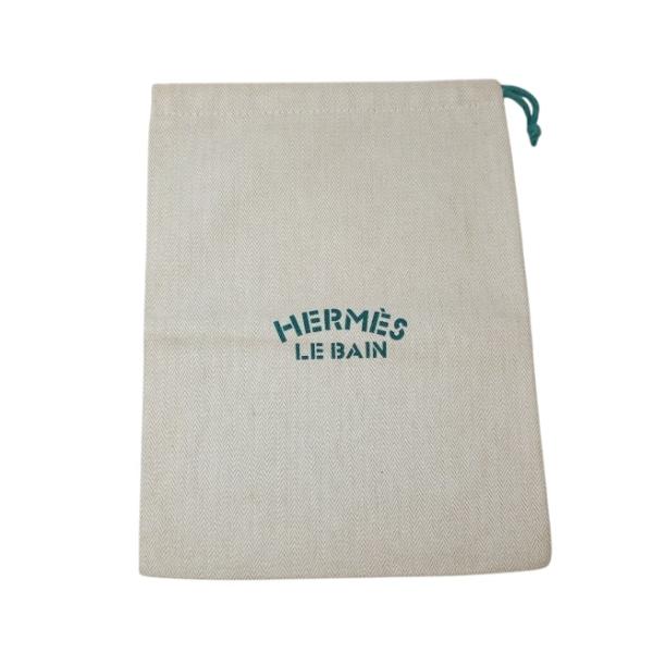 HERMES（エルメス） HERMES LE BAIN ルバン 巾着ポーチ キャンバス