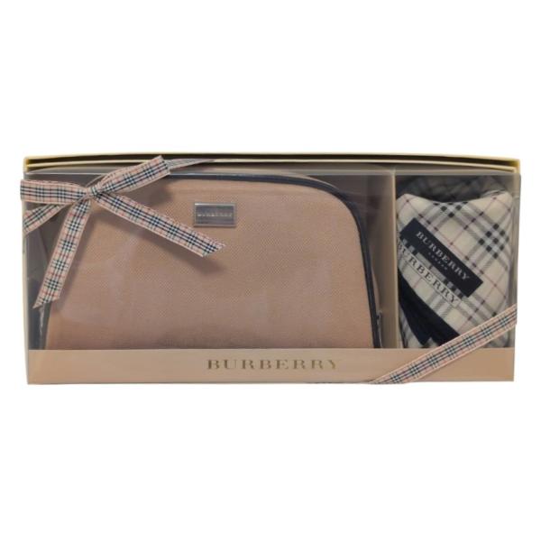 美品　Burberry vintage カバンとお財布のセット BURBERRY（バーバリー） 未使用 ポーチ ハンカチ セット キャンバス