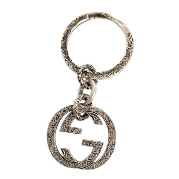 GUCCI グッチエングレービング インターロッキングG キーホルダー GUCCI（グッチ） キーリング インターロッキングG SV925 キーホルダー