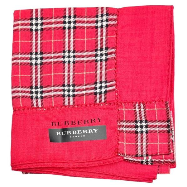 BURBERRY（バーバリー） 未使用 ハンカチ チェック コットン 100