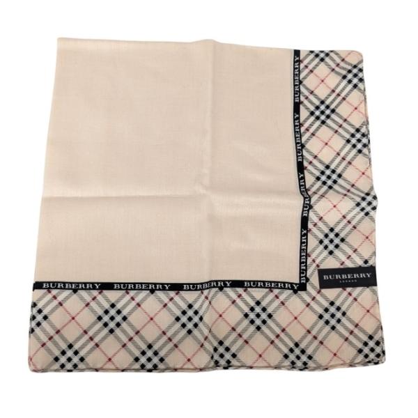 BURBERRY（バーバリー） 未使用 大判 ハンカチ スカーフ コットン 綿