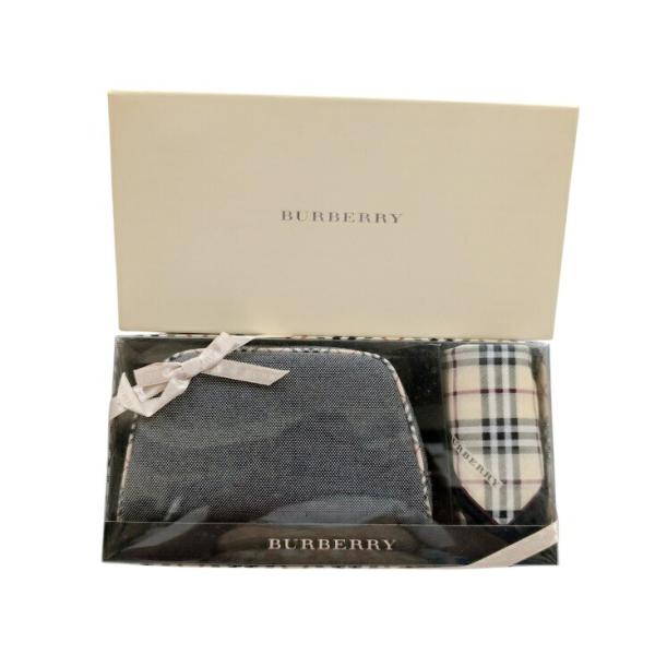 新品未使用⭐︎【BURBERRY】ノバチェック キャンパス ポーチ BURBERRY（バーバリー） 未使用 ポーチ ハンカチ セット キャンバス