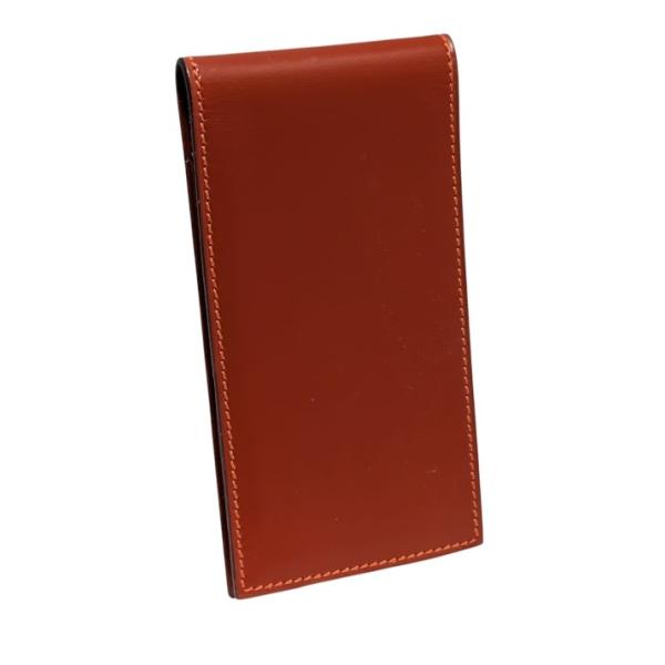 HERMES（エルメス） 新品同様 メモ帳 レザー ボックスカーフ 二つ折り