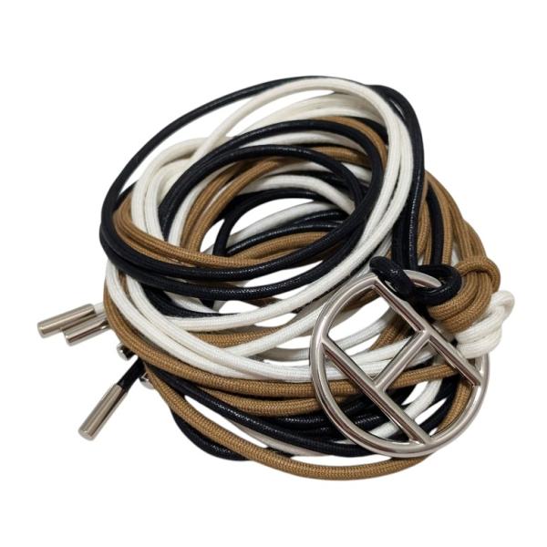 【新品同様】正規品鑑定済　エルメス　サッシュベルト　Hモチーフ　レディース　綺麗 HERMES（エルメス） 新品同様 ベルト サッシュベルト サッシュ 紐 H