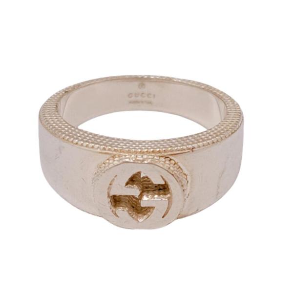 GUCCI（グッチ） シルバー リング 指輪 14 インターロッキングG 479228