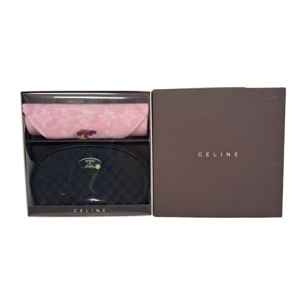 CELINE セリーヌ Cマカダム総柄巾着ポーチ＋ハンドタオル ギフト