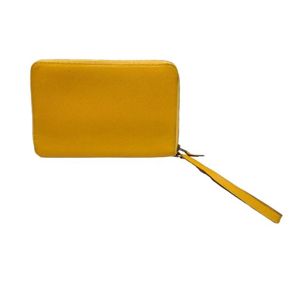 HERMES エルメス 財布 オーガナイザー トラベルポーチ イエロー HERMES エルメス 財布 オーガナイザー トラベルポーチ イエロー