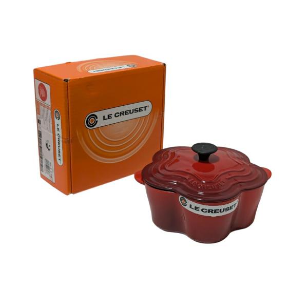 新品未使用Le Creusetルクルーゼ　ココットフルール鍋　20cm Le Creuset（ル・クルーゼ） 未使用品 ココット フルール 20cm IH 2.0L