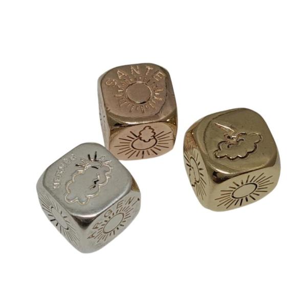 【レア・珍品】エルメス　ヴィンテージ　革ポーチ　ダイスセット　サイコロ HERMES（エルメス） フォルチュナ ダイス サイコロ 3カラー