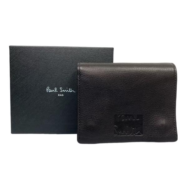 PaulSmith二つ折り財布黒レザー牛革メンズ新品未使用 Paul Smith（ポール・スミス） 未使用 財布 レザー 二つ折り財布