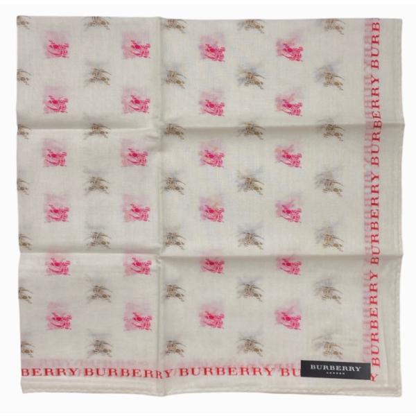 BURBERRY（バーバリー） 未使用 ハンカチ 綿 コットン 100％ マーク
