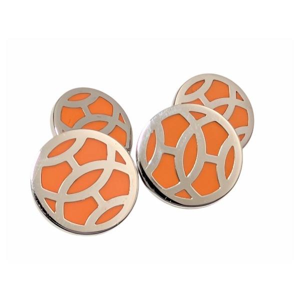 HERMES（エルメス） 新品同様 カフス アヴァ シルバー オレンジ H