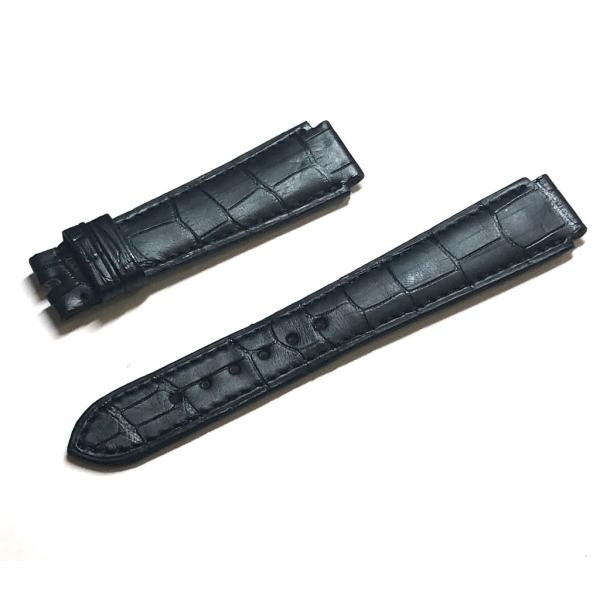 【新品未使用】パテック・フィリップ クロコベルト アリゲーター 腕時計 純正品 未使用 パテックフィリップ 時計用 ベルト クロコダイル 黒 ブラック