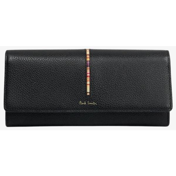 Paul Smith（ポール・スミス） 未使用 長財布 レザー ブラック マルチ