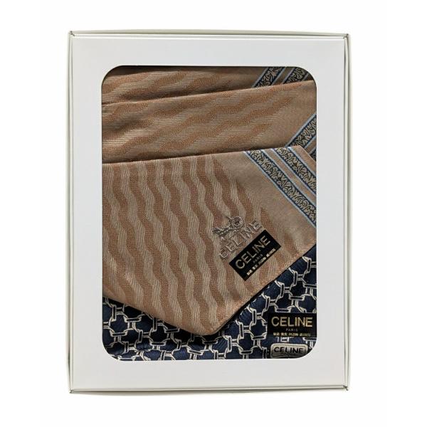 CELINE（セリーヌ） 未使用 ハンカチ 2枚セット スカーフ ネイビー