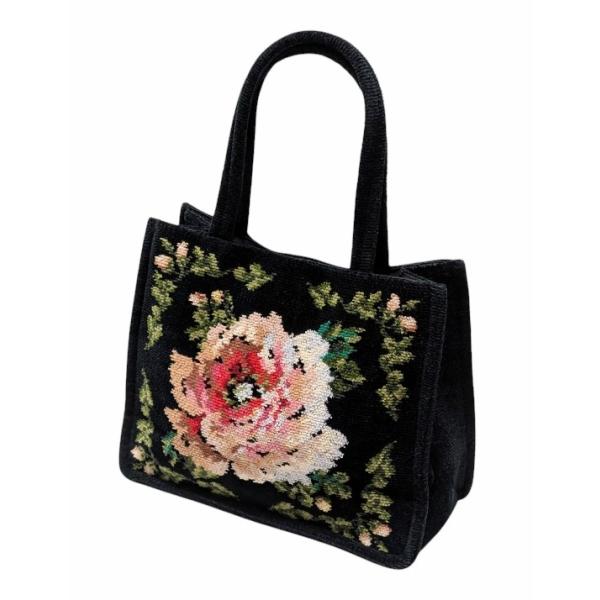 feiler（フェイラー） トートバッグ ハンドバッグ パイル地 花柄 小花