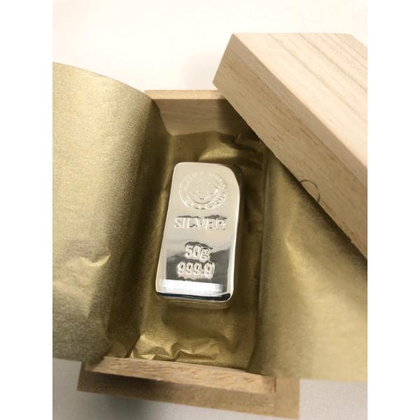 ブランド名 ：井島貴金属精錬　IJIMA商品名: 純銀 インゴット ingot 50ｇ付属品：桐箱、弊社発行の品質保証書サイズ: W:約20mm H:約35mm D:約13mm素材: /シルバー/SV999.9井島貴金属精の純銀インゴット5...