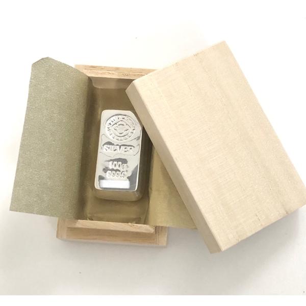 新品】井島貴金属精錬 純銀 インゴット 桐箱 100g IJIMA 井島 SV999.9