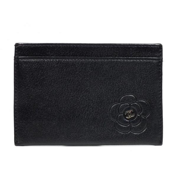 シャネル カードケース 名刺入れ バタフライ ココマーク A46508 黒  