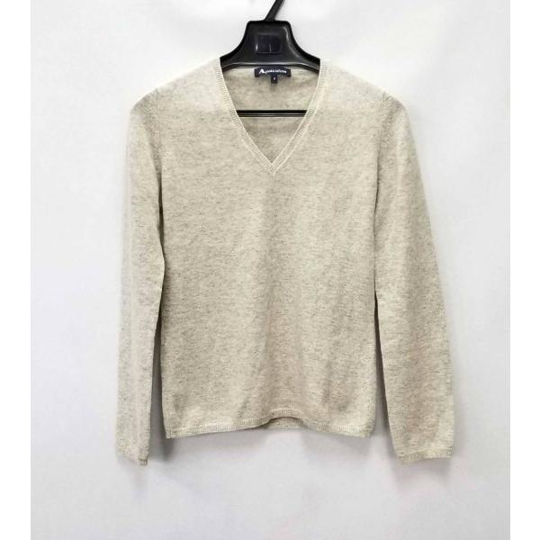 Aquascutum 美品 アクアスキュータム Vネック セーター ライト