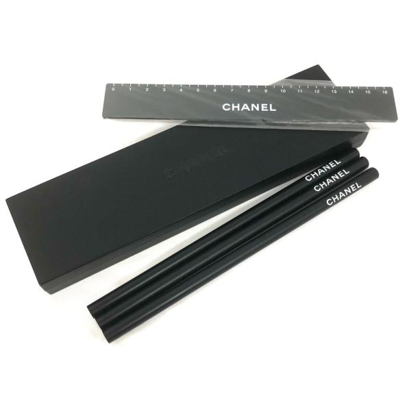 CHANEL（シャネル） 未使用 非売品 鉛筆 ペンケース えんぴつ 3本 定規