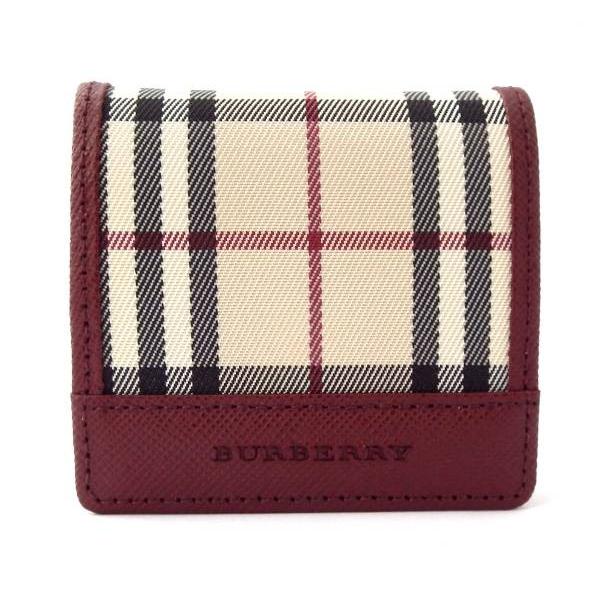 45％割引ホワイト系うのにもお得な ★新品未使用★【BURBERRY】バーバリー コインケース ボルドー 牛革 コインケース/小銭入れ 小物