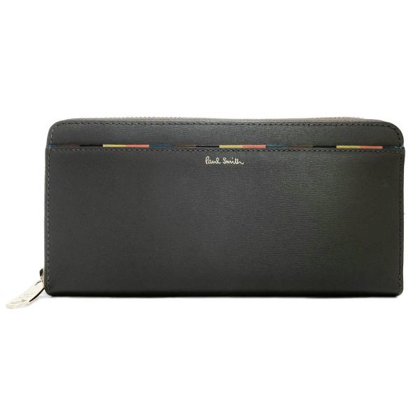 Paul Smith（ポール・スミス） 未使用 財布 ラウンドファスナー カーキ