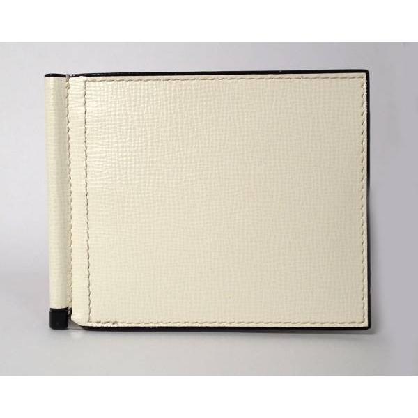 Valextraヴァレクストラマネークリップレザー革ホワイト白