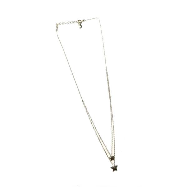 STAR JEWELRY（スタージュエリー） ネックレス シルバー 二重 STAR