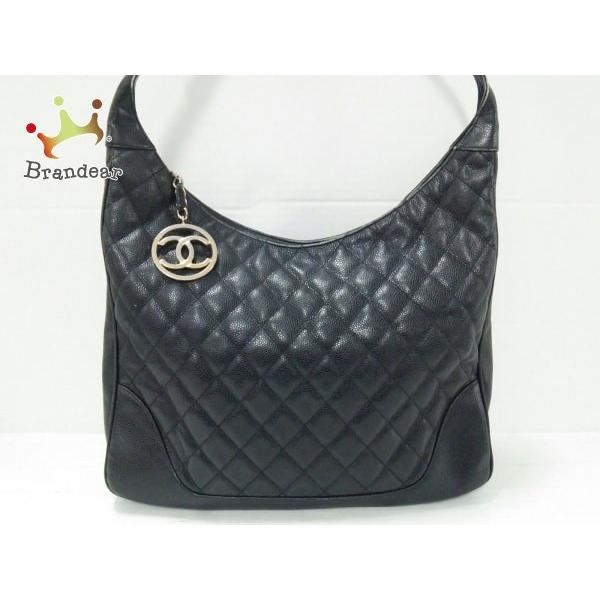 好きに シャネル Chanel ショルダーバッグ マトラッセ 黒 キャビアスキン 値下げ 1904 爆安