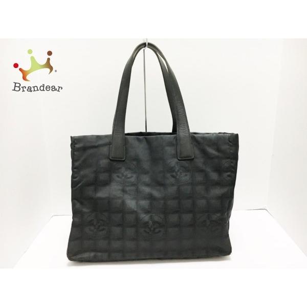 CHANEL シャネル ニュートラベルライントートMM 黒 トートバッグ ...