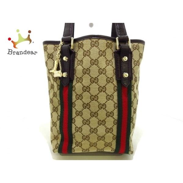 グッチ Gucci トートバッグ Gg柄 シェリー ファッション トートバッグ 1628 ベージュ マルチ ジャガード レザー Gg柄 シェリー 新着 ブランディア ヤフーショップ