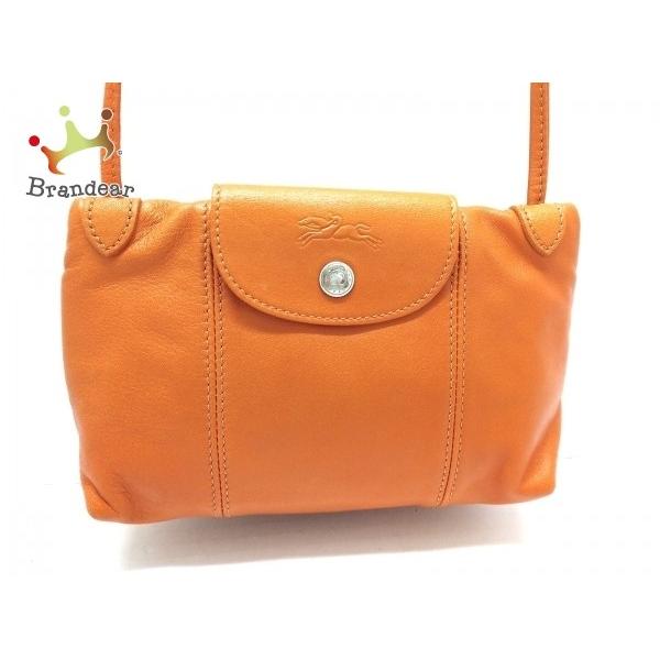 ロンシャン ミニサイズ Longchamp オレンジ ショルダーバッグ オレンジ ミニサイズ レザー 新着 ファッション 0423 ブランディア ヤフーショップ