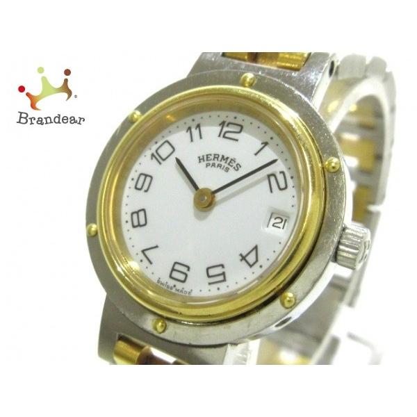 エルメス Hermes 腕時計 レディース クリッパー レディース クリッパー 白 腕時計 値下げ