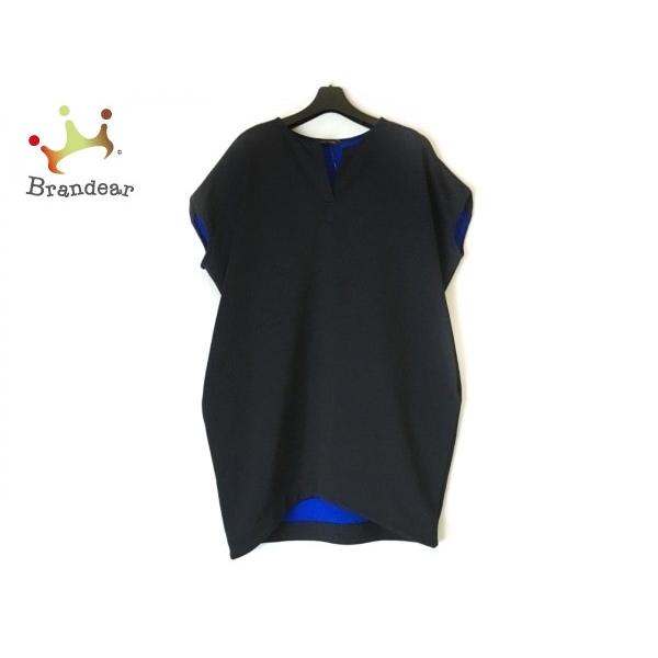 ヨーコ チャン 激安 Yoko Chan ワンピース サイズf 美品 値下げ レディース 黒 ブルー 0629