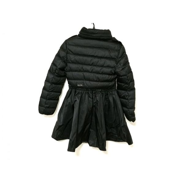 ミュウミュウ Miumiu 黒 ダウンコート レディース 黒 冬物 収納式フード 新着 0515 0515 ファッション ブランディア ヤフーショップ