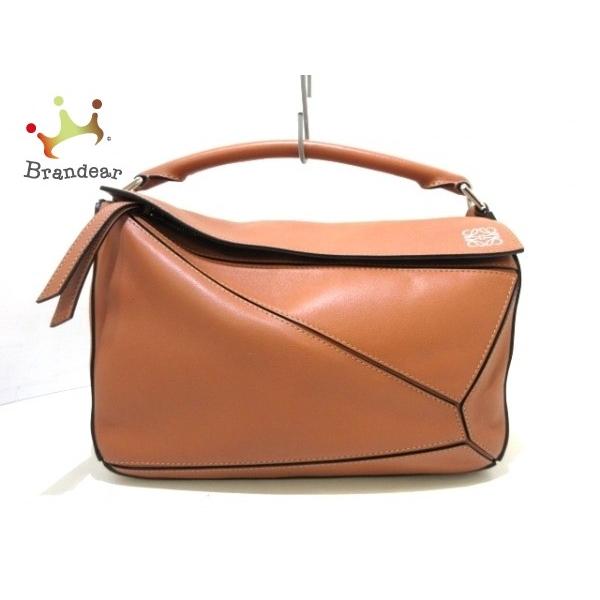 ロエベ Loewe ハンドバッグ パズルバッグミディアム ブラウン クラシックカーフ 新着 Morenotafurt Com