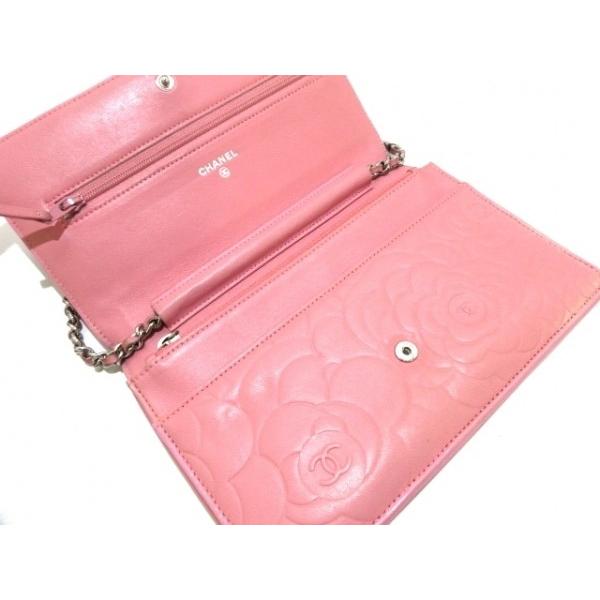 カメリア 7421 ピンク チェーンウォレット シルバー金具 シャネル 長財布 値下げ 財布 ファッション小物 ブランディア ファッション Chanel 財布 ラムスキン 04 ヤフーショップ 公式サイト