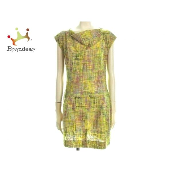 シャネル ワンピース サイズ38 M レディース M 美品 サイズ38 ワンピース P ライトグリーン パープル マルチ 値下げ 0411 ブランディア ヤフーショップ