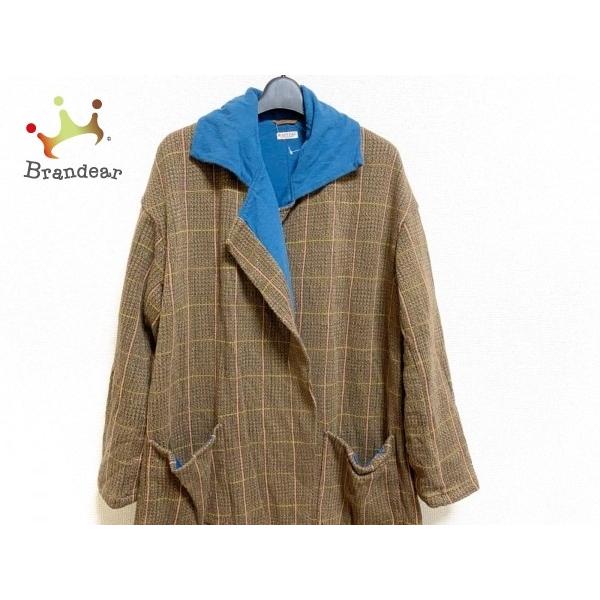 キャピタル コート サイズ0 Xs レディース 美品 秋物 ダークブラウン ピンク マルチ 新着 在庫一掃売り切りセール 0510 春