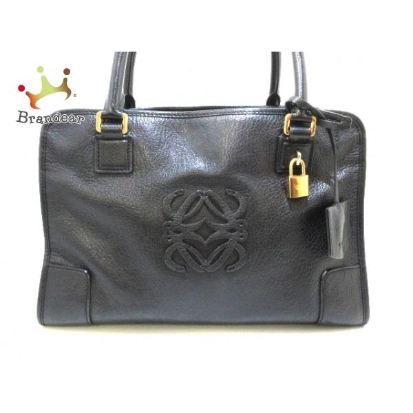 ハンドバッグ Loewe 0412 アマソナ36 レディースバッグ 黒 ブランディア 新着 レザー ファッション ヤフーショップ Loewe ロエベ