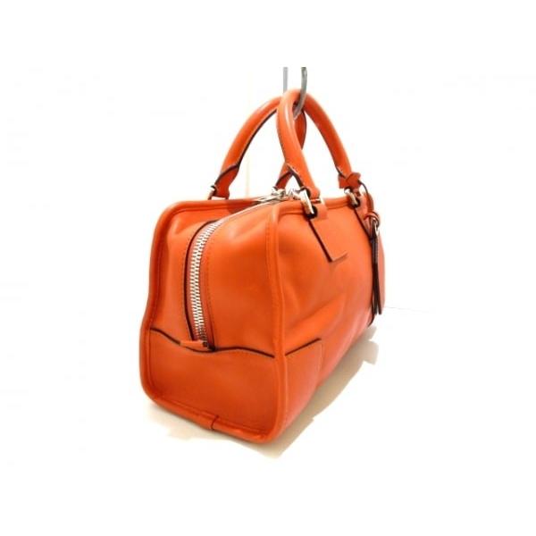 魅力的な ロエベ Loewe ハンドバッグ 美品 アマソナ28 352 30 N03 オレンジ クラシックカーフ 新着 20200422 激安正規
