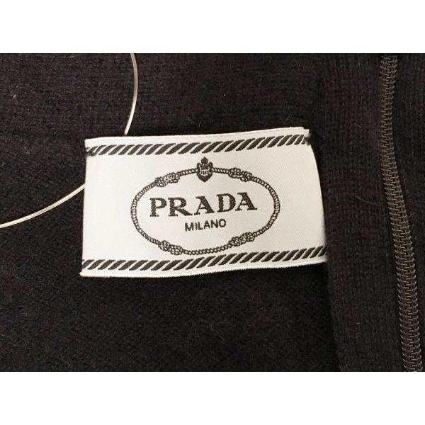 プラダ Prada セーター サイズ38 S レディース ネイビー オンラインショッピング 七分袖 新着 リボン 0523